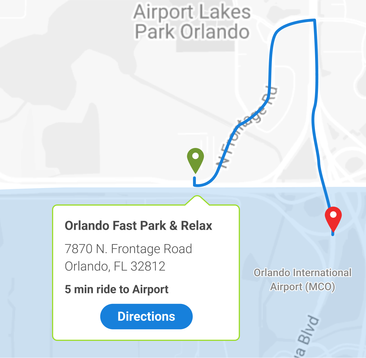 Your Orlando Airport Parking Solution Map